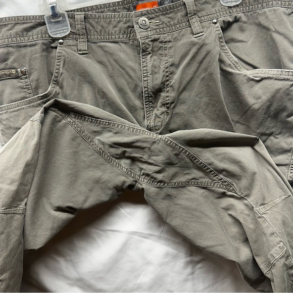 Merrell Mens 38S Grey Hiking Pants Outdoor Utility Cargo Articulated Knee Trail - Picture 12 of 13